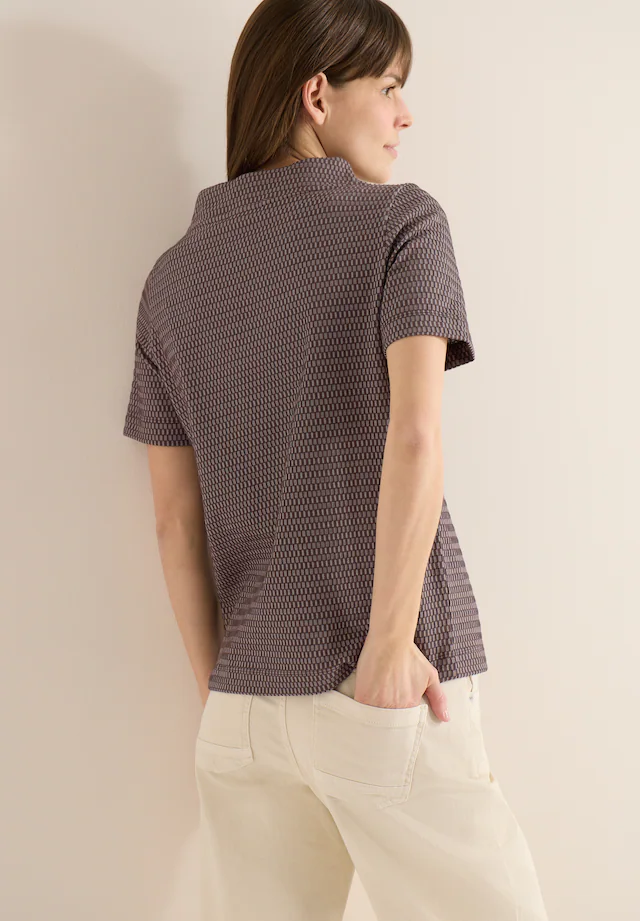 Cecil Kurzarmshirt in Two-Tone-Optik