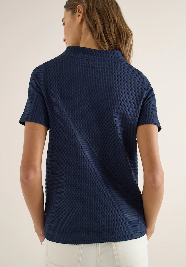Cecil Kurzarmshirt in Two-Tone-Optik