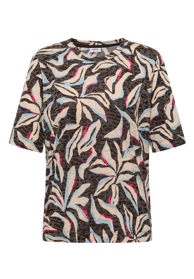 Cecil Rundhalsshirt mit Blumenprint