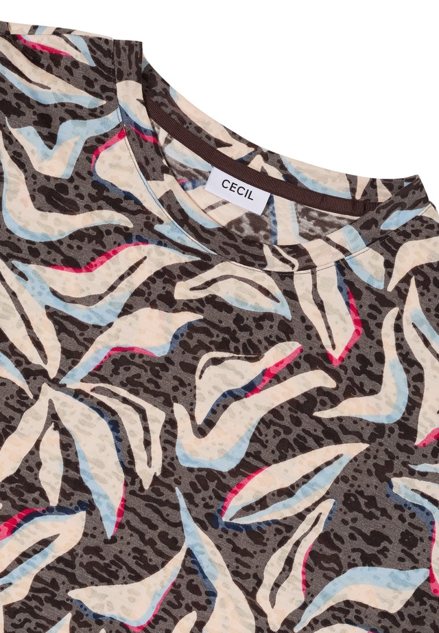 Cecil Rundhalsshirt mit Blumenprint