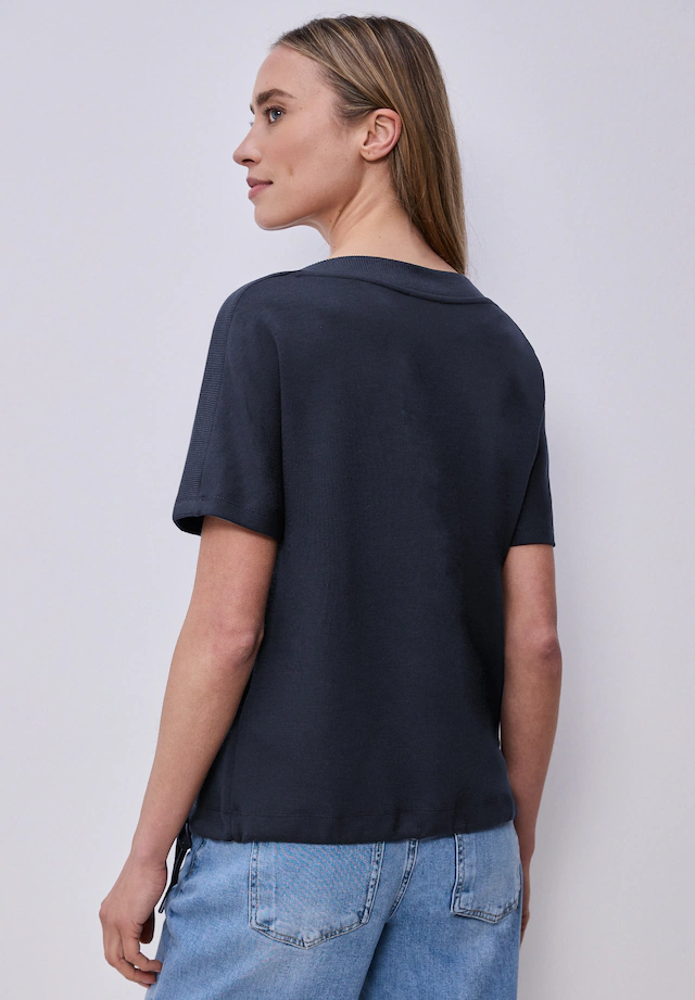 STREET ONE Kurzarmshirt mit elastischem Bund