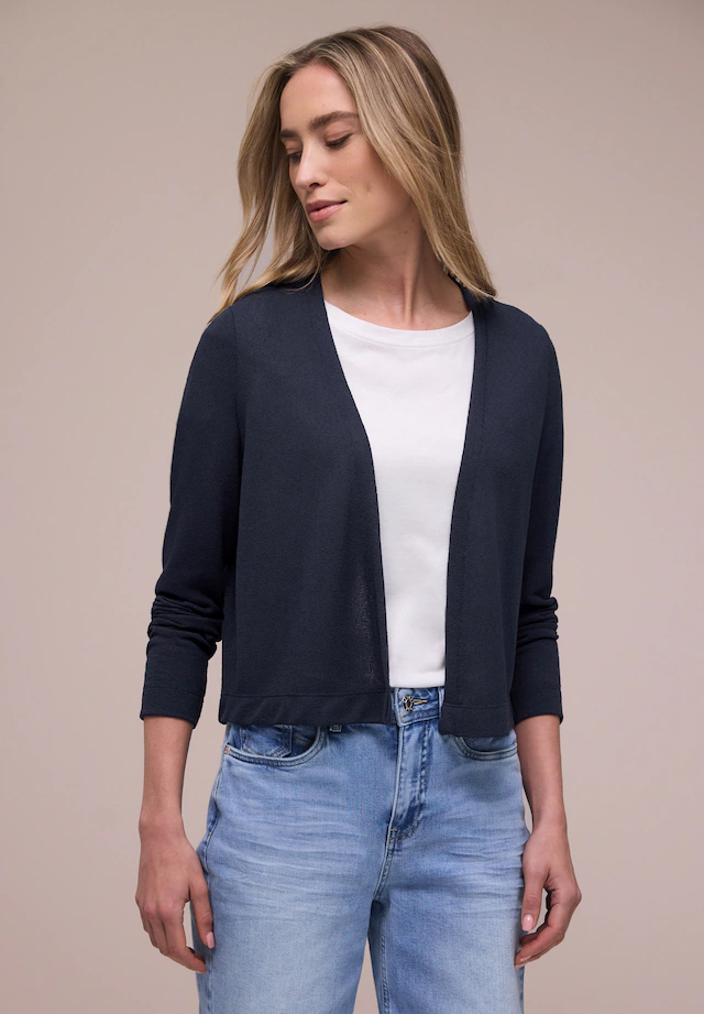 STREET ONE Strickjacke »Style Nette« in offener Passform