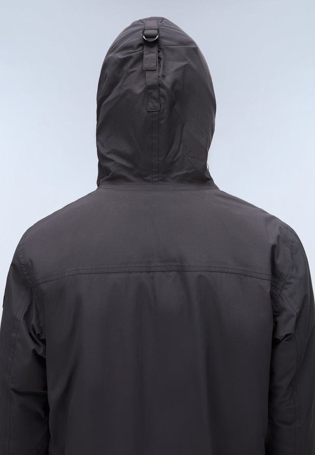 Napapijri Anorak »RAINFOREST WINTER 3 DARK GREY SOLID« mit unifarbenem Design, sportliche Silhouette