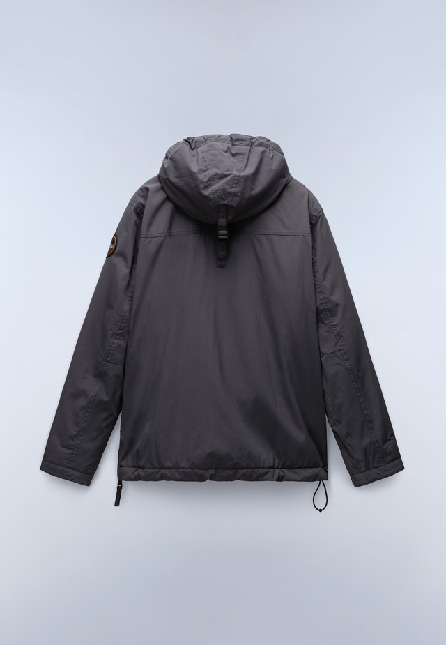 Napapijri Anorak »RAINFOREST WINTER 3 DARK GREY SOLID« mit unifarbenem Design, sportliche Silhouette