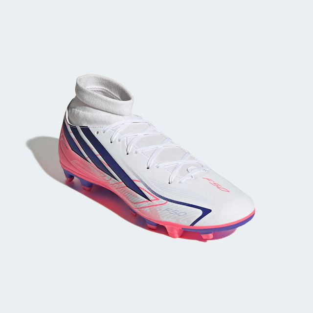 adidas Performance Fußballschuh »F50 HYPERFAST CLUB MID , FESTE BÖDEN/MULTI GROUND« für viele verschiedene Böden geeignet