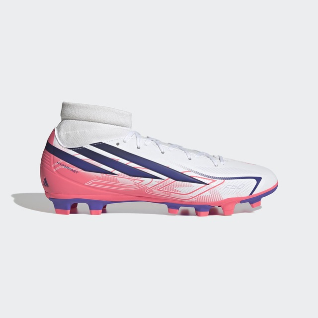 adidas Performance Fußballschuh »F50 HYPERFAST CLUB MID , FESTE BÖDEN/MULTI GROUND« für viele verschiedene Böden geeignet
