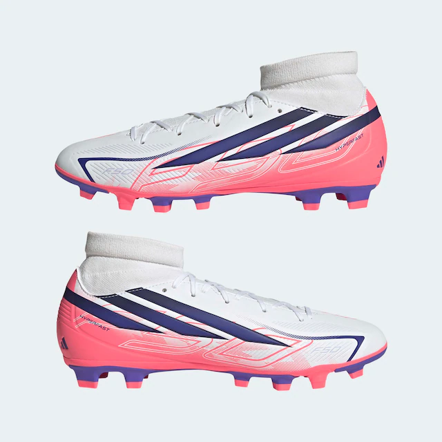 adidas Performance Fußballschuh »F50 HYPERFAST CLUB MID , FESTE BÖDEN/MULTI GROUND« für viele verschiedene Böden geeignet