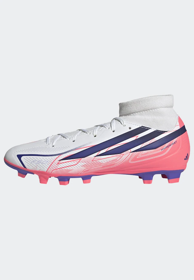 adidas Performance Fußballschuh »F50 HYPERFAST CLUB MID , FESTE BÖDEN/MULTI GROUND« für viele verschiedene Böden geeignet