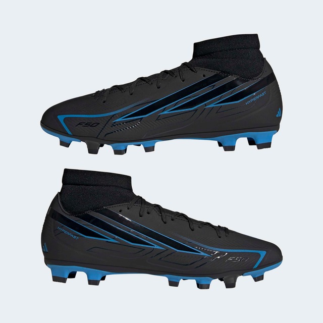 adidas Performance Fußballschuh »F50 HYPERFAST CLUB MID , FESTE BÖDEN/MULTI GROUND« für viele verschiedene Böden geeignet