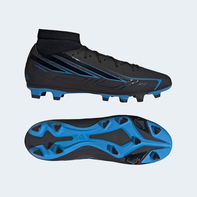 adidas Performance Fußballschuh »F50 HYPERFAST CLUB MID , FESTE BÖDEN/MULTI GROUND« für viele verschiedene Böden geeignet
