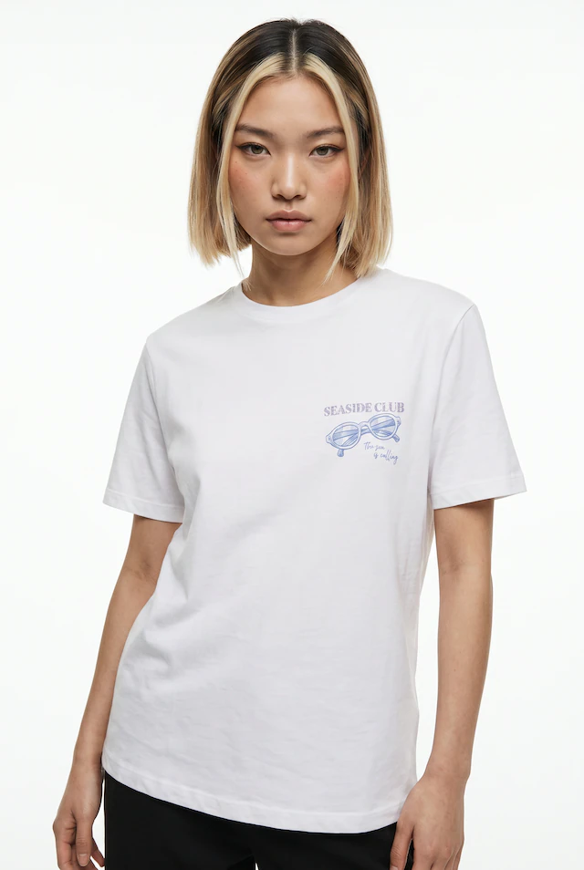 ONLY Kurzarmshirt »ONLDINA S/S CLUB TOP BOX JRS« Baumwolle, regular fit, Rundhals