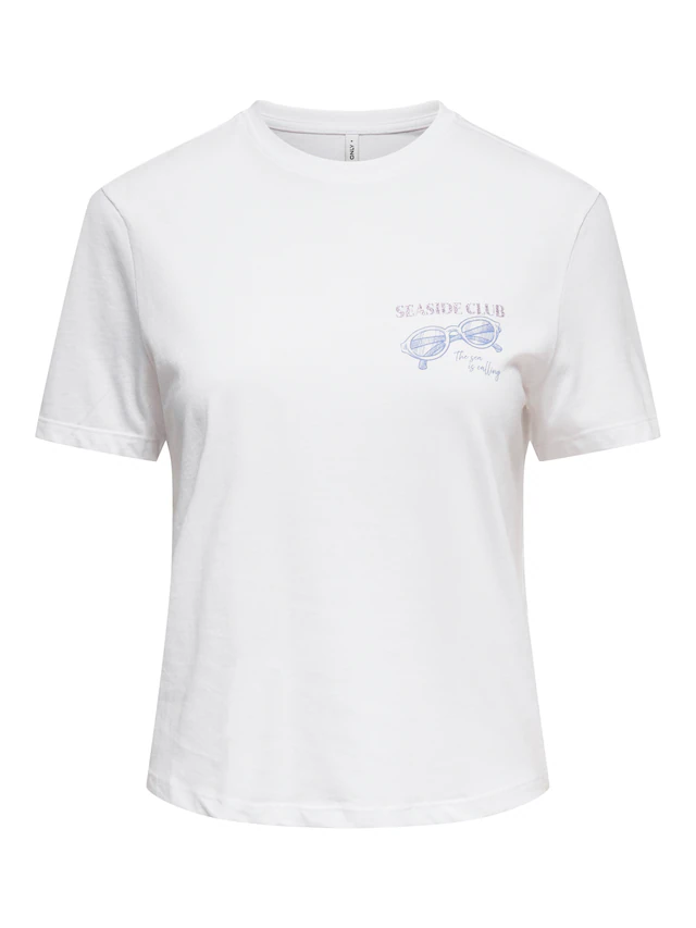 ONLY Kurzarmshirt »ONLDINA S/S CLUB TOP BOX JRS« Baumwolle, regular fit, Rundhals