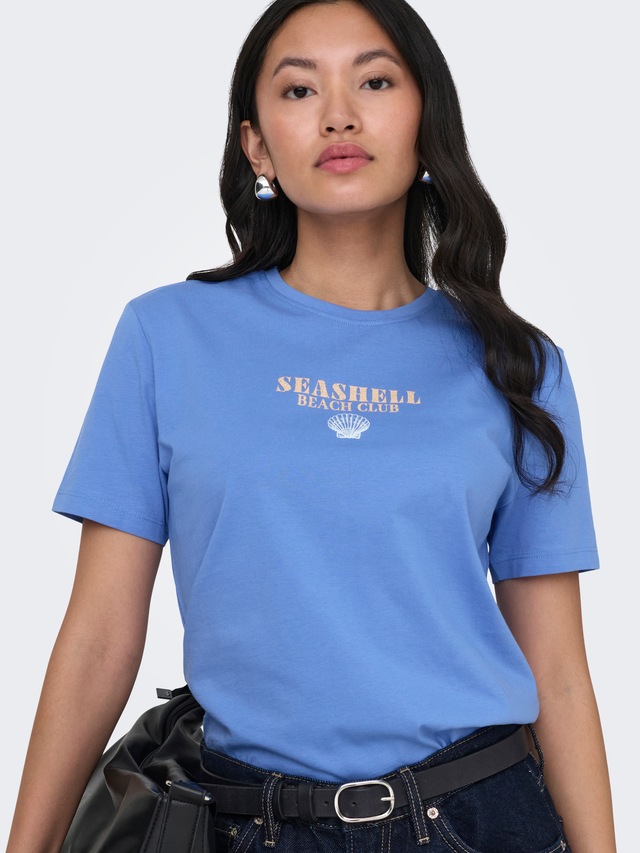 ONLY Kurzarmshirt »ONLDINA S/S CLUB TOP BOX JRS« Baumwolle, regular fit, Rundhals