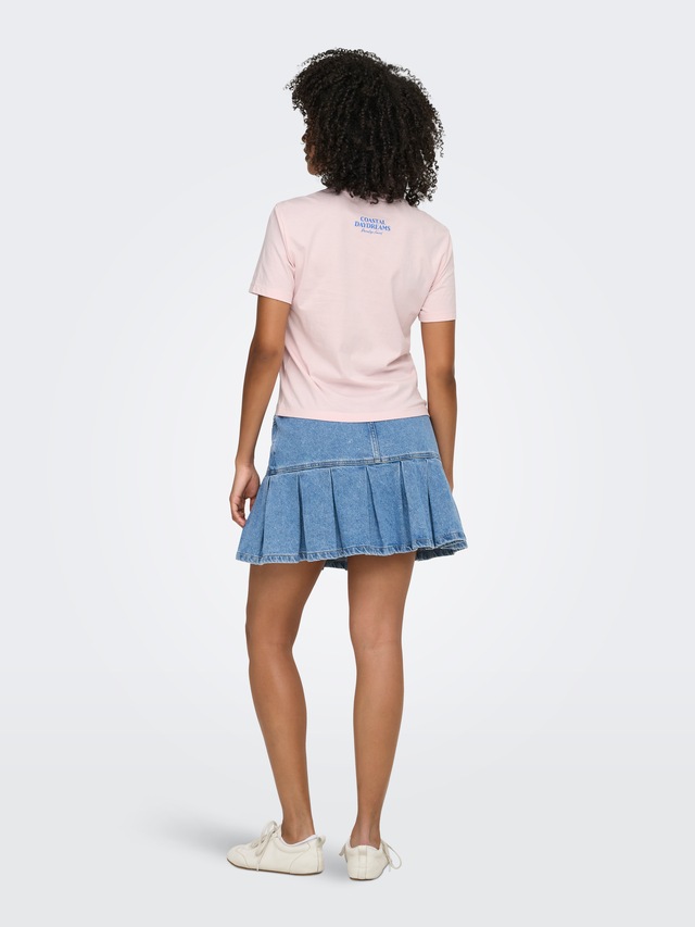 ONLY Kurzarmshirt »ONLDINA S/S CLUB TOP BOX JRS« Baumwolle, regular fit, Rundhals