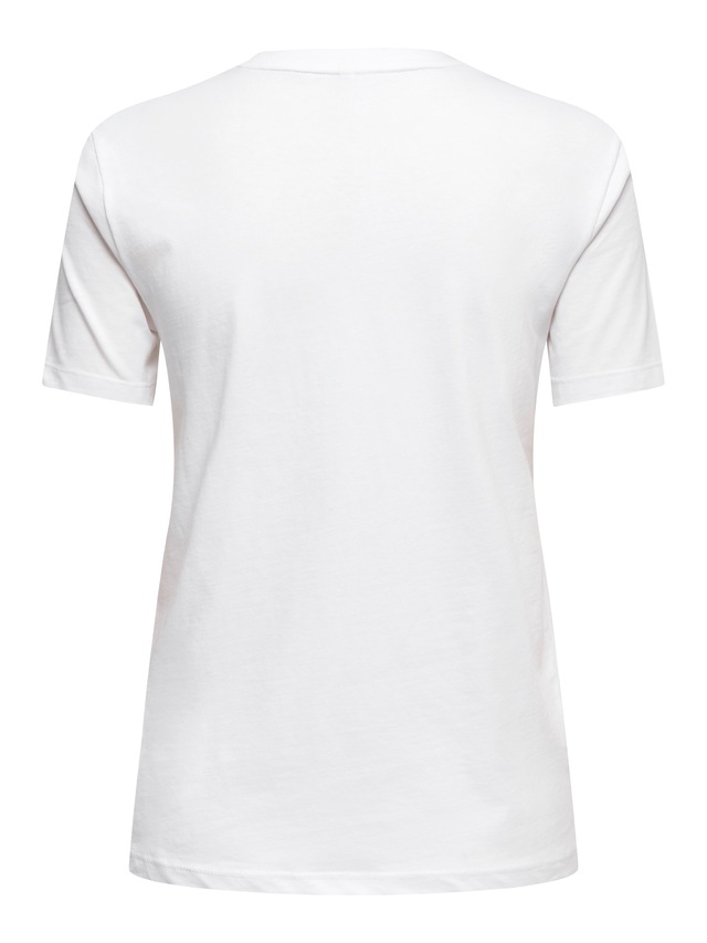 ONLY Kurzarmshirt »ONLNIKITA REG S/S TOP BOX JRS« Baumwolle, regular fit, Rundhals, Regular Waist