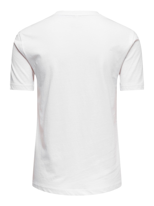 ONLY Kurzarmshirt »ONLNIKITA REG S/S TOP BOX JRS« Baumwolle, regular fit, Rundhals, Regular Waist