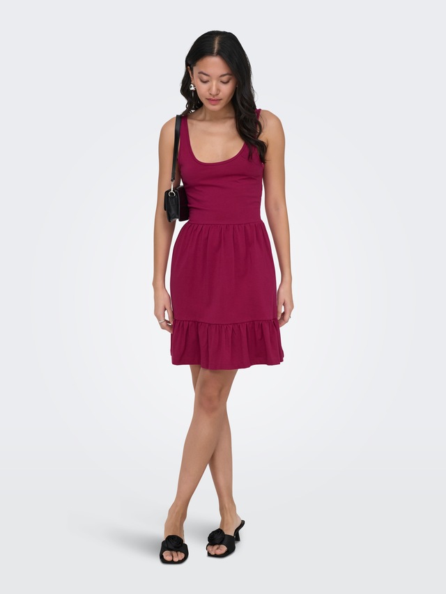 ONLY Minikleid »ONLBLOOM S/L SHORT DRESS JRS« Baumwolle, regular fit