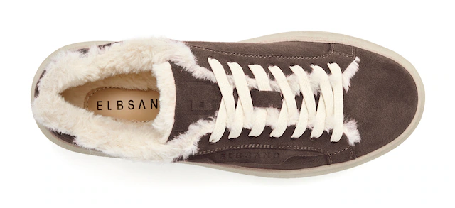 Elbsand Sneaker »Schnürschuh, Turnschuh, Schnürhalbschuh, Freizeitschuh, Ledersneaker« NEU aus Leder mit kuscheligem Warmfutter und Plateausohle