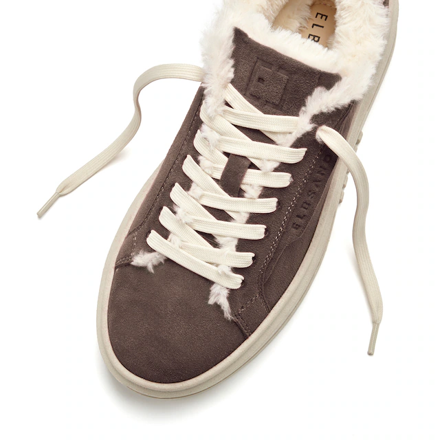 Elbsand Sneaker »Schnürschuh, Turnschuh, Schnürhalbschuh, Freizeitschuh, Ledersneaker« NEU aus Leder mit kuscheligem Warmfutter und Plateausohle