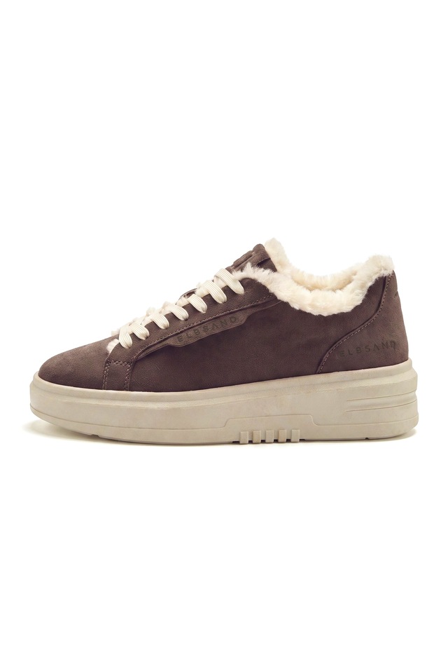 Elbsand Sneaker »Schnürschuh, Turnschuh, Schnürhalbschuh, Freizeitschuh, Ledersneaker« NEU aus Leder mit kuscheligem Warmfutter und Plateausohle