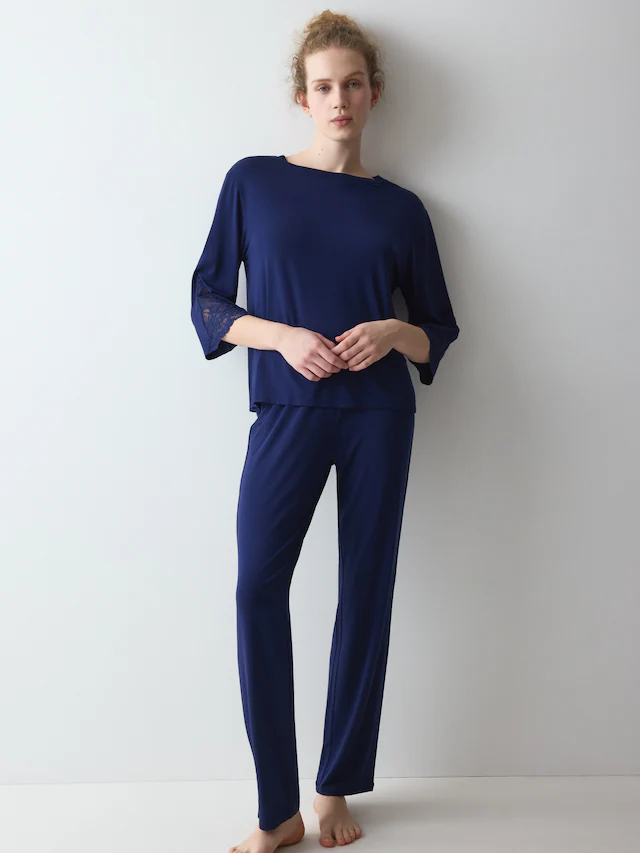 Triumph Schlafanzug »Amourette PK LSL« seidig - weich mit Stretch