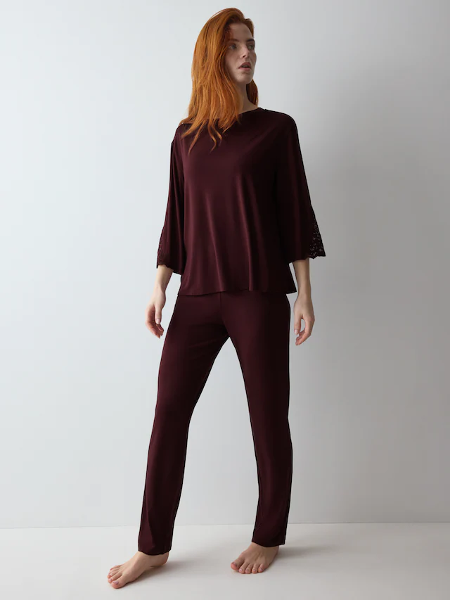 Triumph Schlafanzug »Amourette PK LSL« seidig - weich mit Stretch