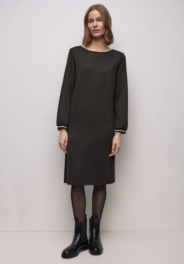 STREET ONE Jerseykleid Ohne Taschen in Unifarbe