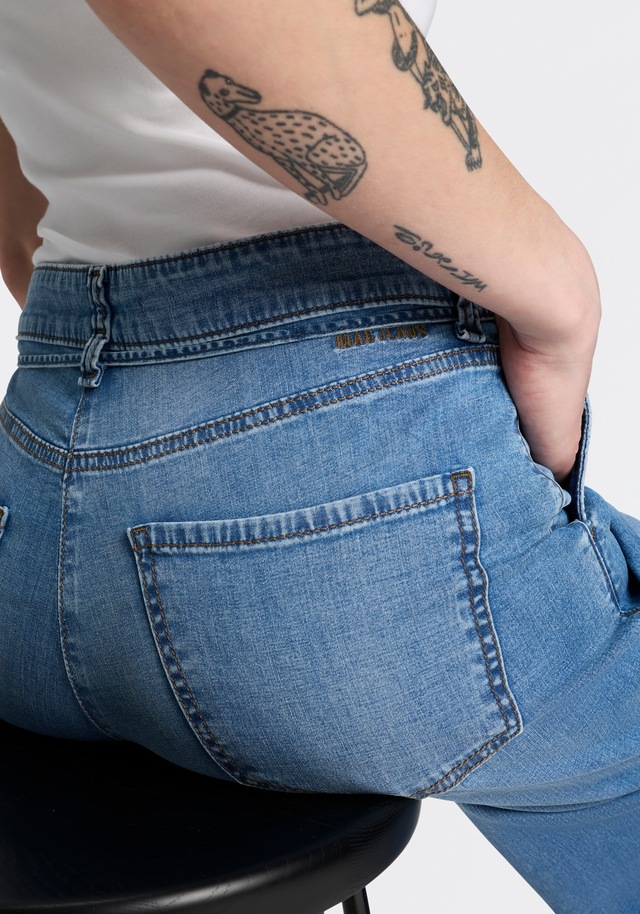 MAC Weite Jeans »WENDY« mit Denim-Binde-Gürtel