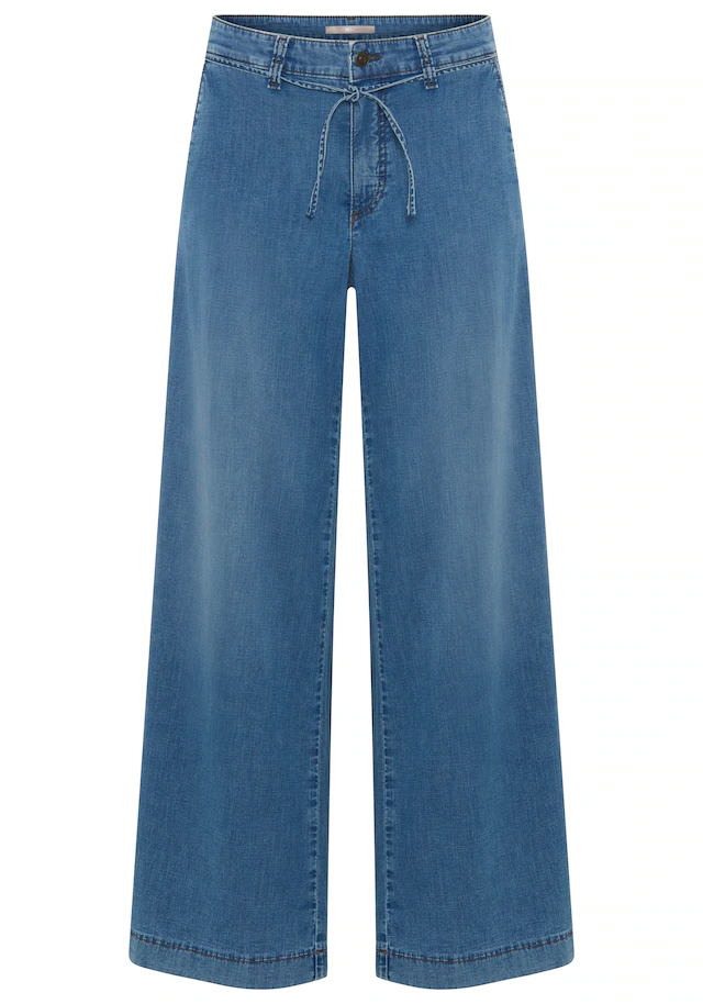MAC Weite Jeans »WENDY« mit Denim-Binde-Gürtel