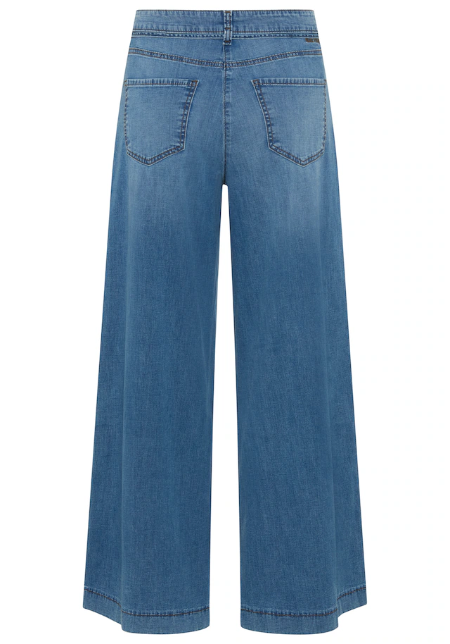 MAC Weite Jeans »WENDY« mit Denim-Binde-Gürtel