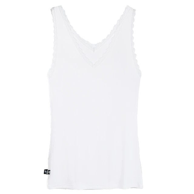 like it! Achseltop mit tiefem V-Ausschnitt mit Spitze