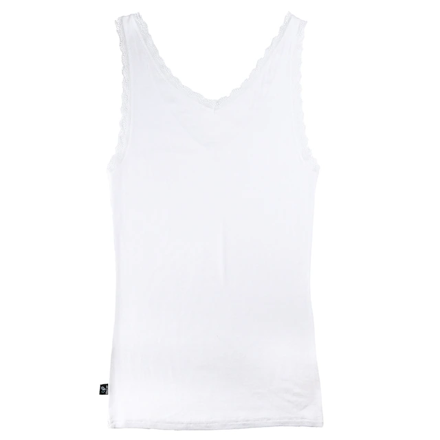 like it! Achseltop mit tiefem V-Ausschnitt mit Spitze