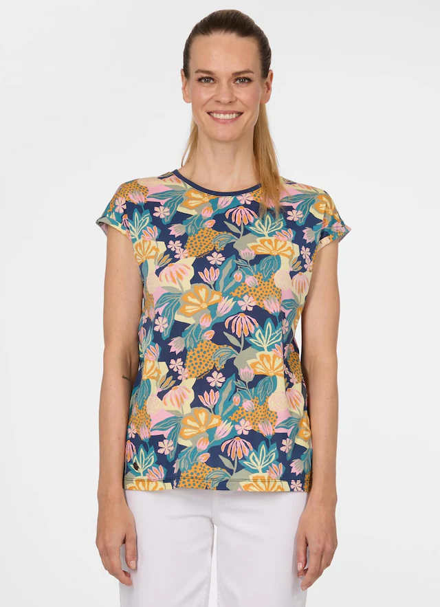 Ragwear T-Shirt »DIONA PRINT« aus Baumwollmischung, mit Modal, normale Passform, Kurzarm