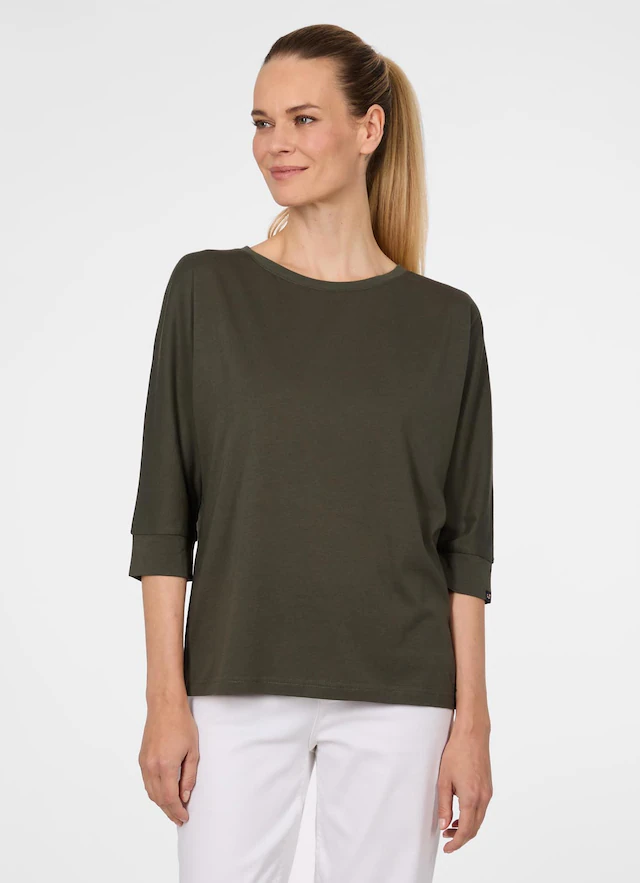 Ragwear 3/4-Arm-Shirt »SHIMONA« mit Rundhalsausschnitt, ohne Verschluss, aus Baumwollmischung