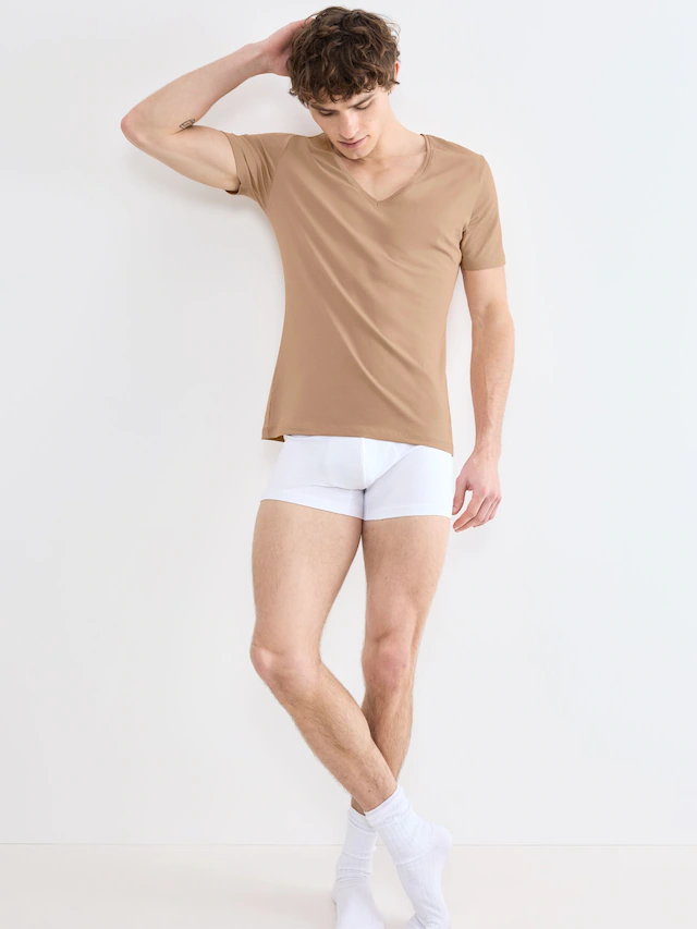 sloggi Unterziehshirt »SLG Base V Neck Shirt« weiches und edles Material