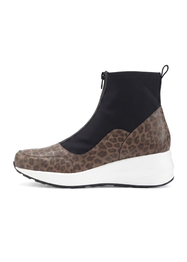 LASCANA Stiefelette »Sneaker, Keilstiefelette, Freizeitschuh« NEU mit innenliegendem Keilabsatz und Frontreißverschluss VEGAN