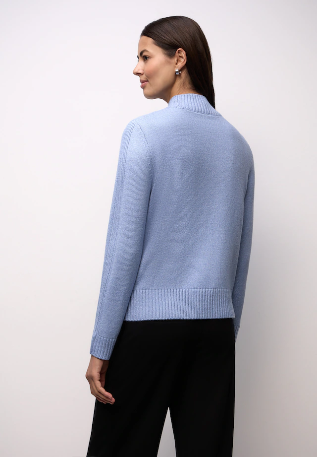 STREET ONE Strickpullover mit Rippstrick