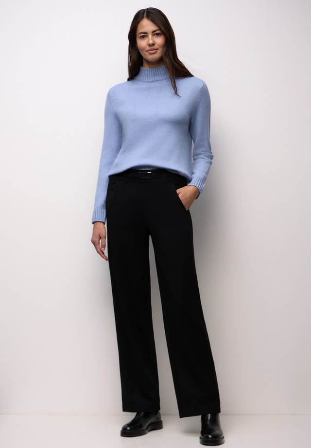 STREET ONE Strickpullover mit Rippstrick