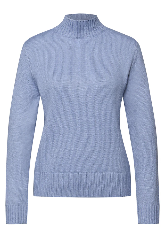 STREET ONE Strickpullover mit Rippstrick