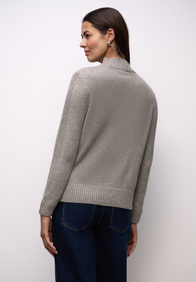 STREET ONE Strickpullover mit Rippstrick