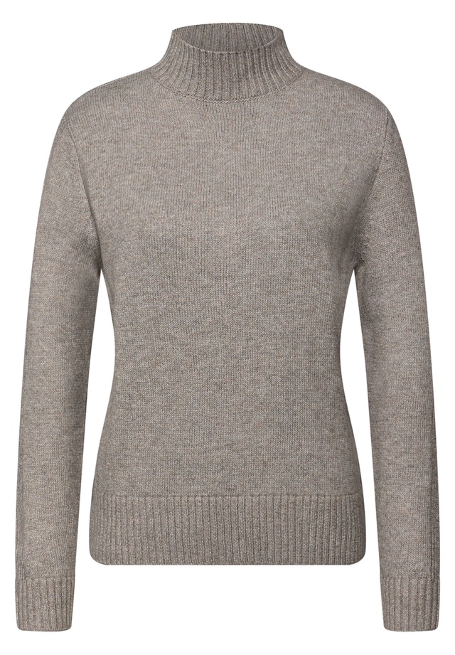 STREET ONE Strickpullover mit Rippstrick