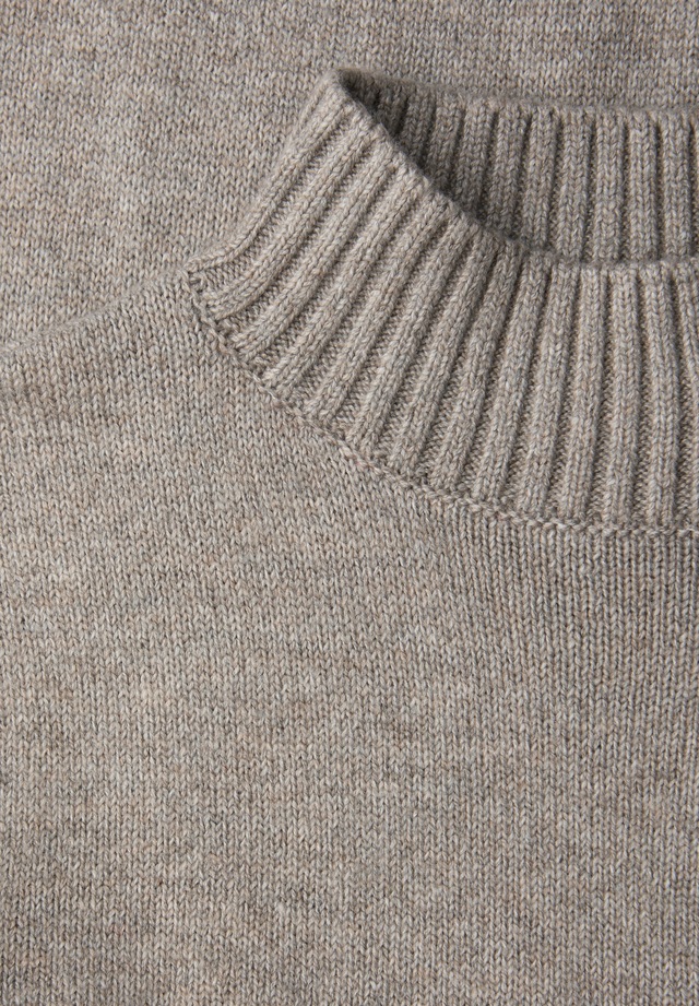 STREET ONE Strickpullover mit Rippstrick