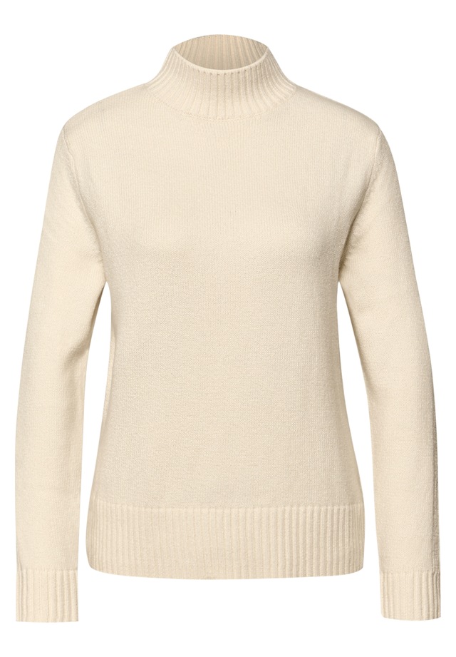 STREET ONE Strickpullover mit Rippstrick