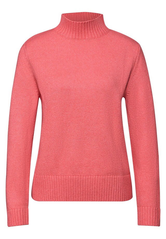 STREET ONE Strickpullover mit Rippstrick