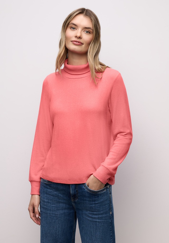 STREET ONE Langarmshirt mit Stehkragen