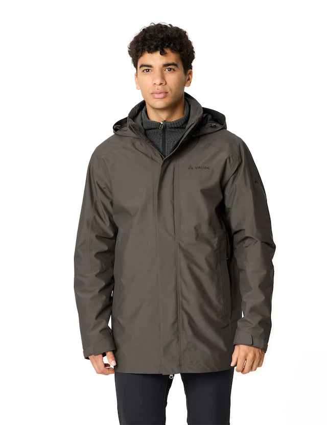 VAUDE 3-in-1-Funktionsparka »MEN'S IDRIS 3IN1 PARKA IV« 2 Stk. tlg. mit regulierbarer Kapuze, mit drei Taschen, Innenjacke aus Fleece