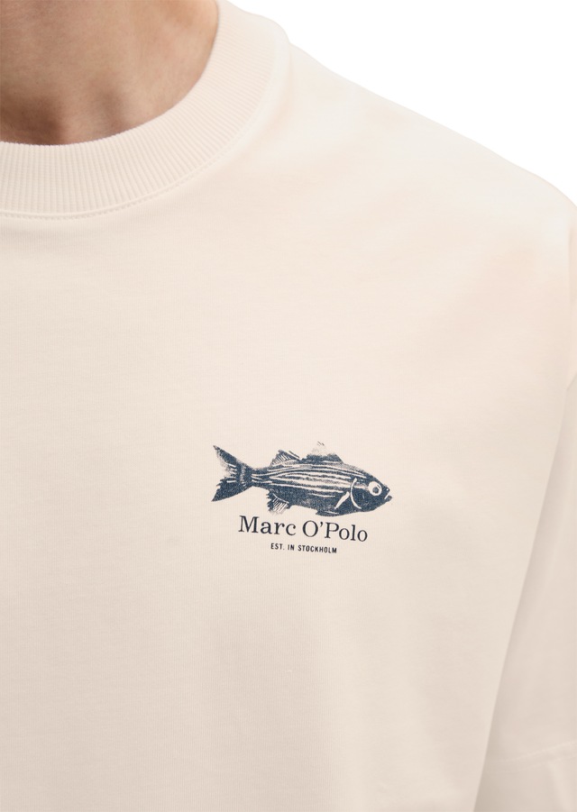 Marc O'Polo T-Shirt loose mit maritimem Rückenprint