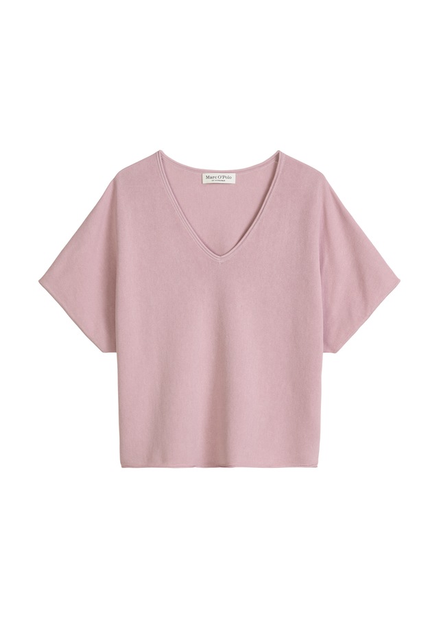 Marc O'Polo Kurzarmpullover loose aus reinem Baumwollgarn