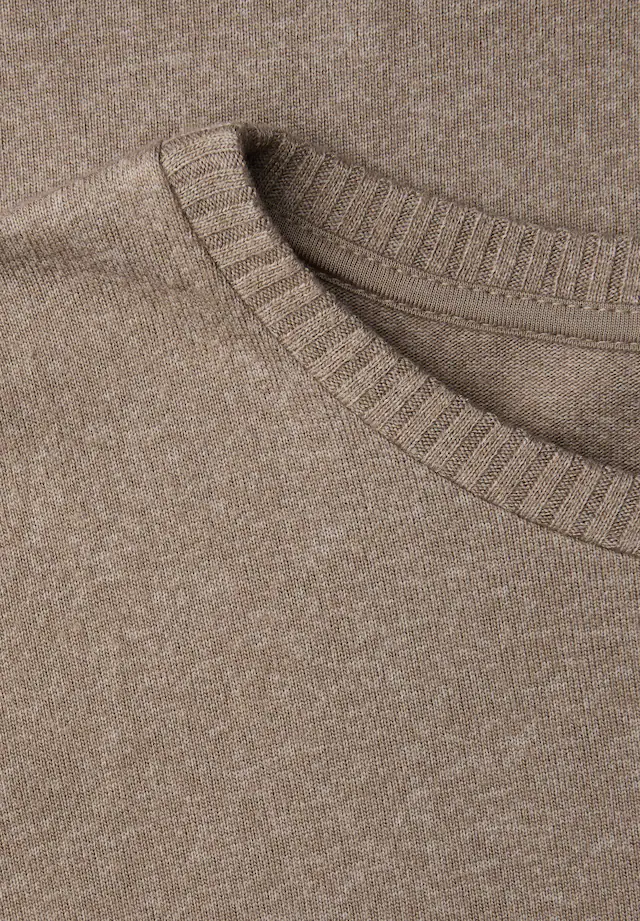 STREET ONE Langarmshirt im Melange Look