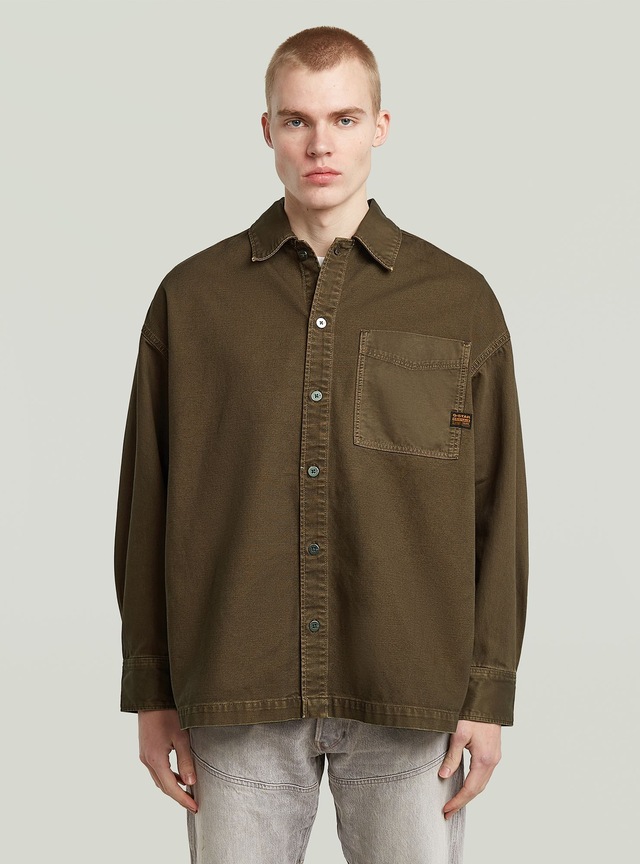 G-STAR Langarmshirt »Boxy Fit Overshirt«
